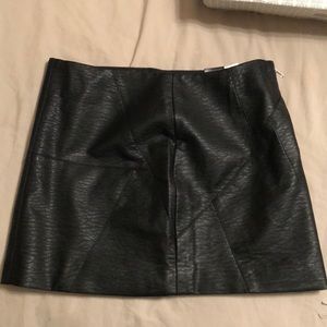 NWT faux leather skirt